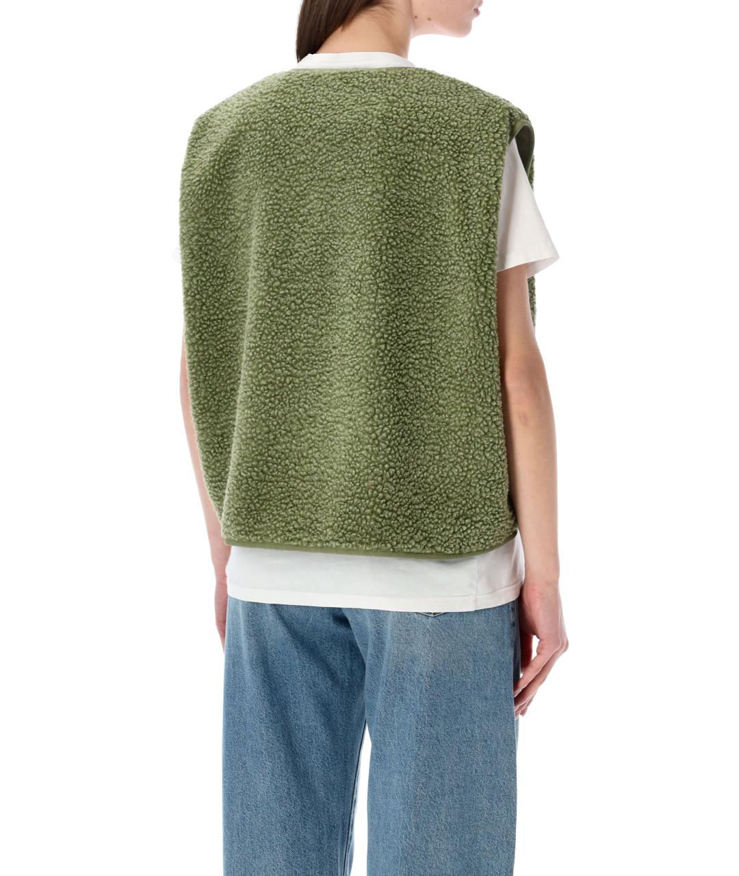 American vintage Зеленый полиэстеровый жилет, фото 3