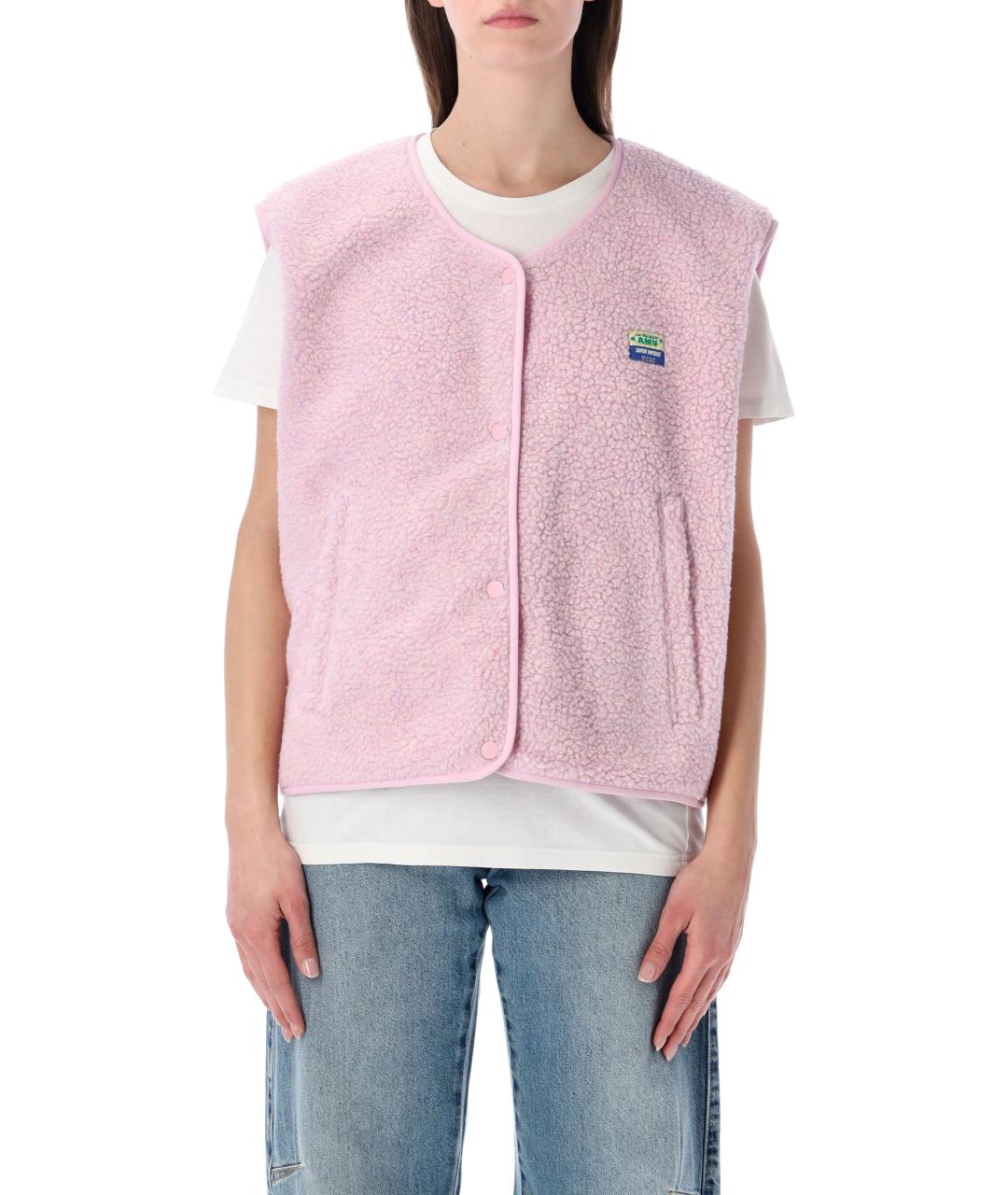 American vintage Розовый полиэстеровый жилет, фото 2