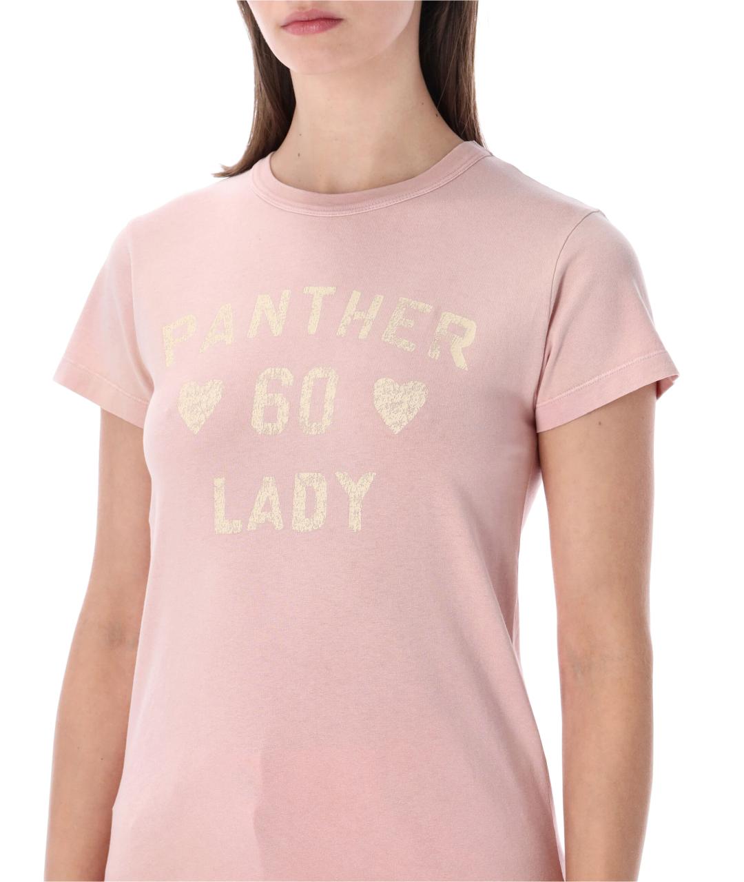 VALENTINO Розовая хлопковая футболка, фото 4