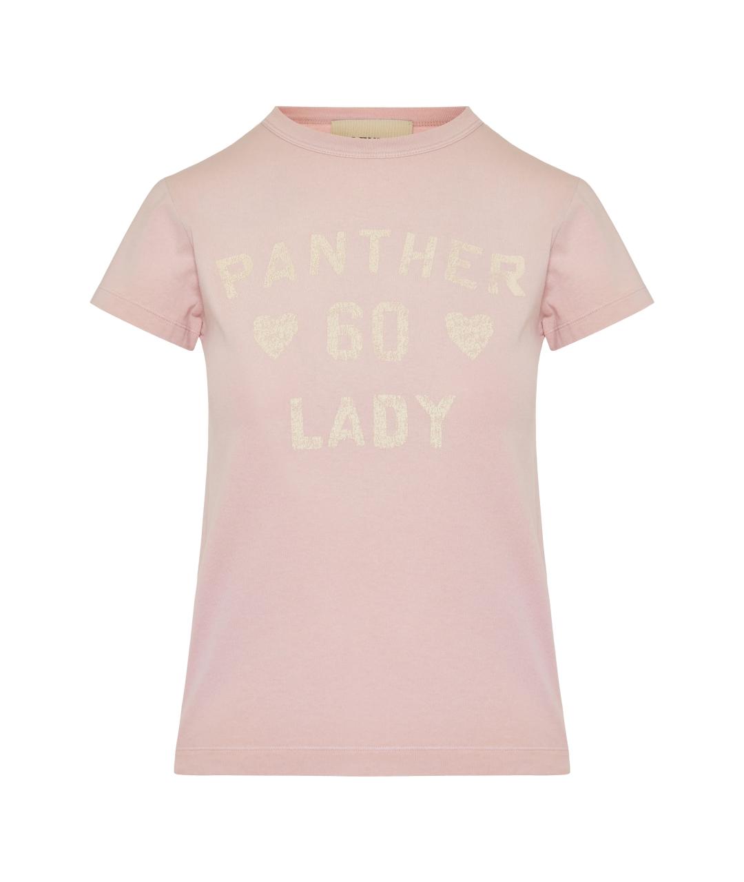 VALENTINO Розовая хлопковая футболка, фото 1