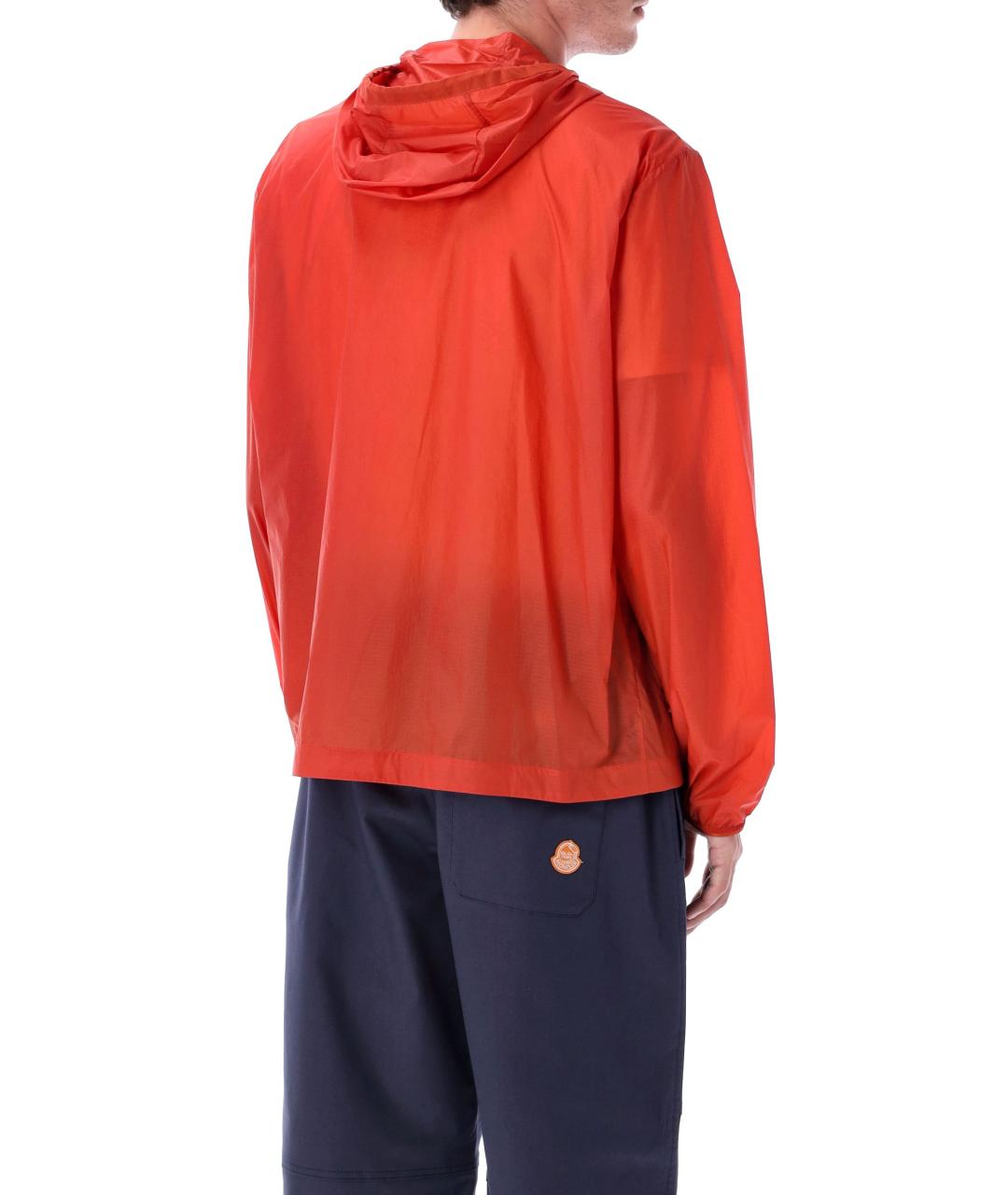 MONCLER Красная полиамидовая куртка, фото 3