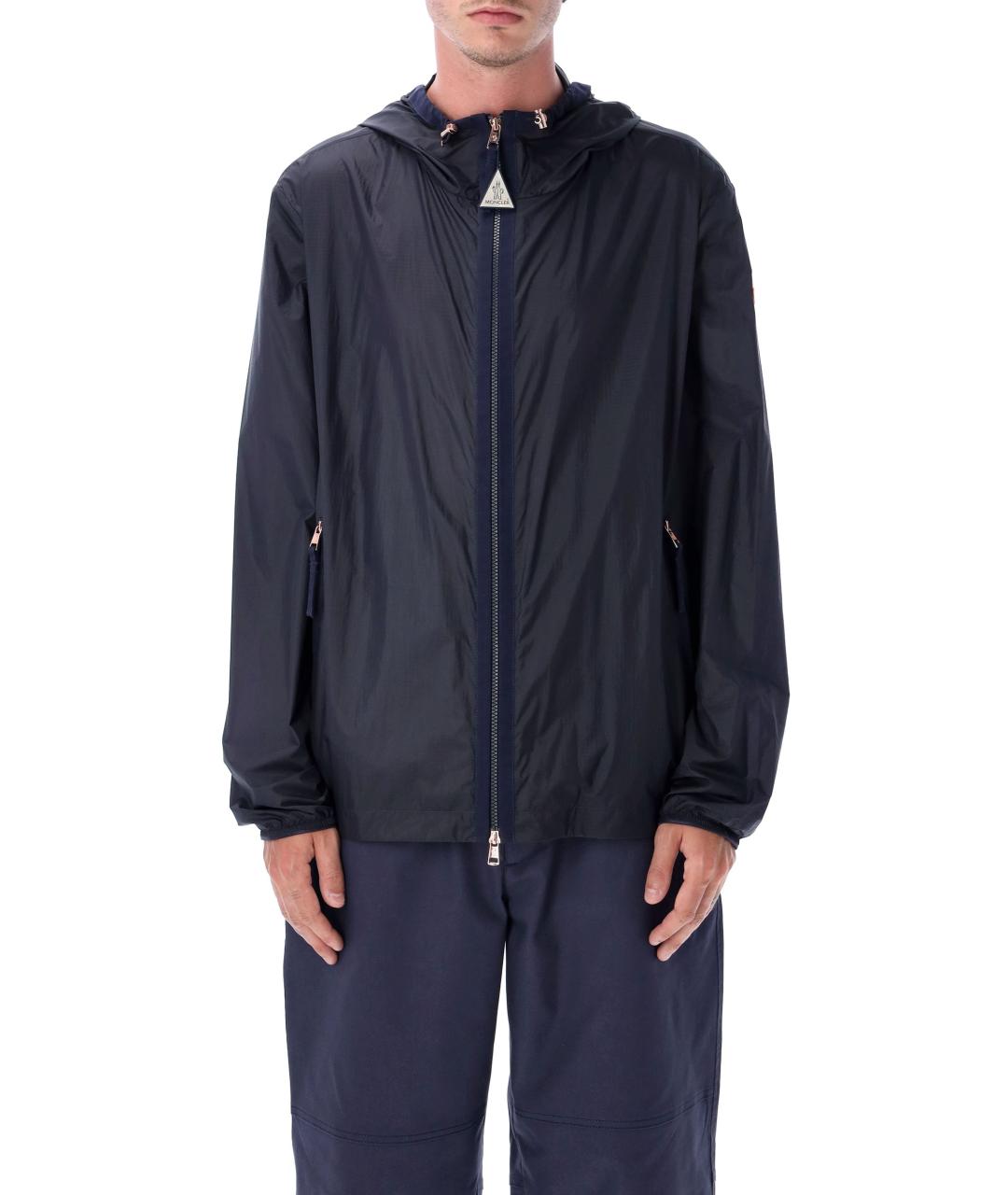 MONCLER Синяя полиамидовая куртка, фото 2