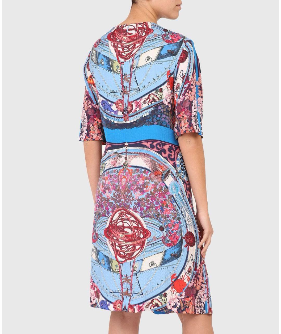 ETRO Мульти шелковое коктейльное платье, фото 3