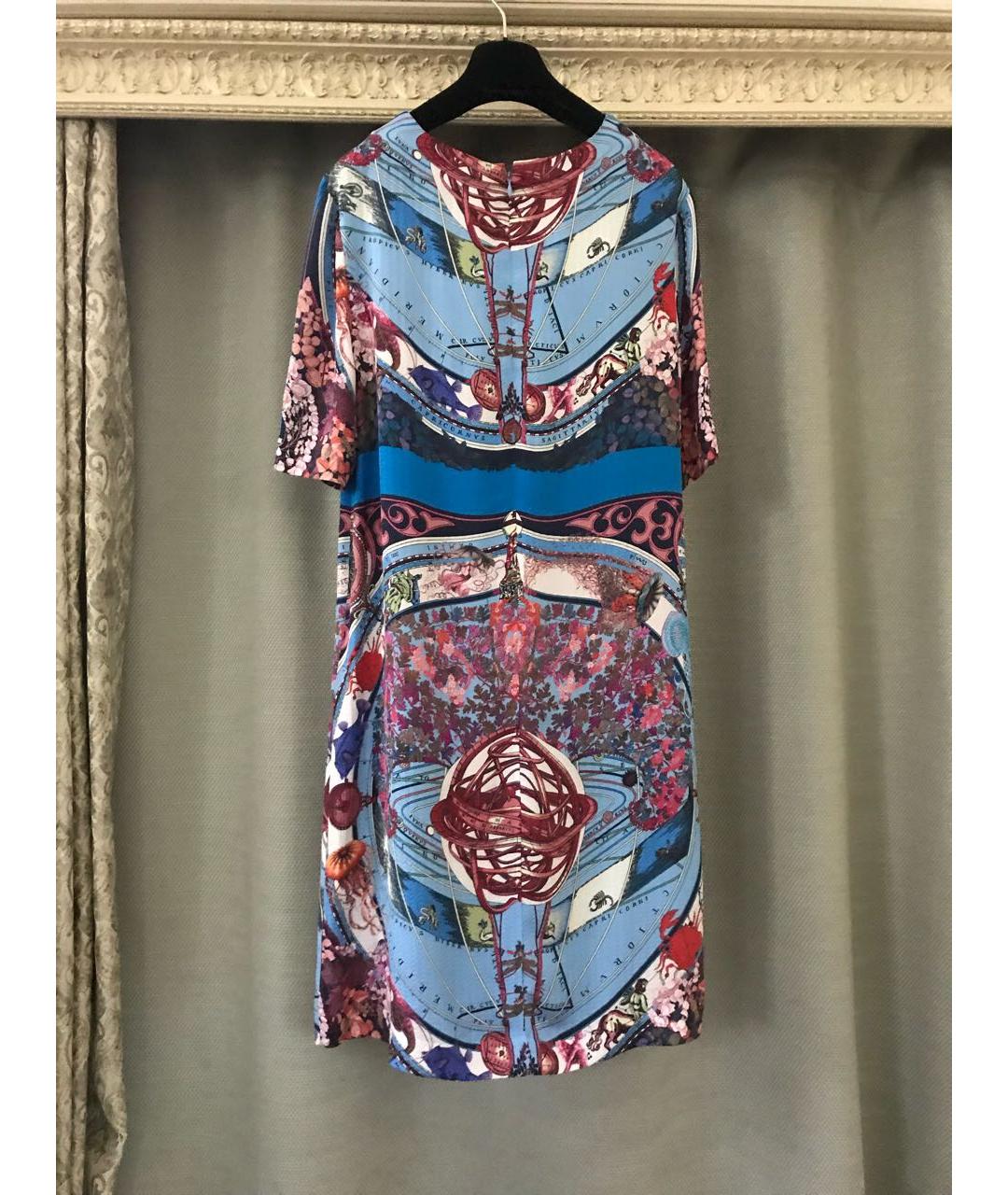 ETRO Мульти шелковое коктейльное платье, фото 7