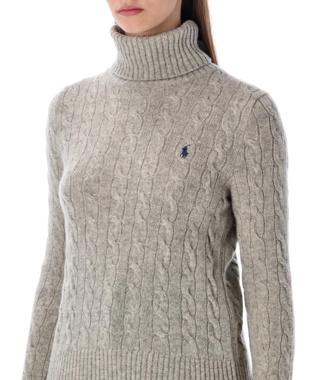 POLO RALPH LAUREN Серый шерстяной джемпер / свитер, фото 4
