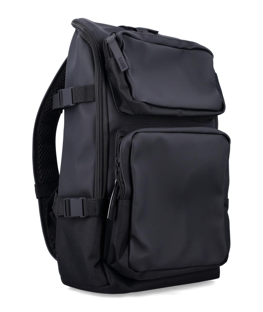 RAINS Черный тканевый рюкзак, фото 2