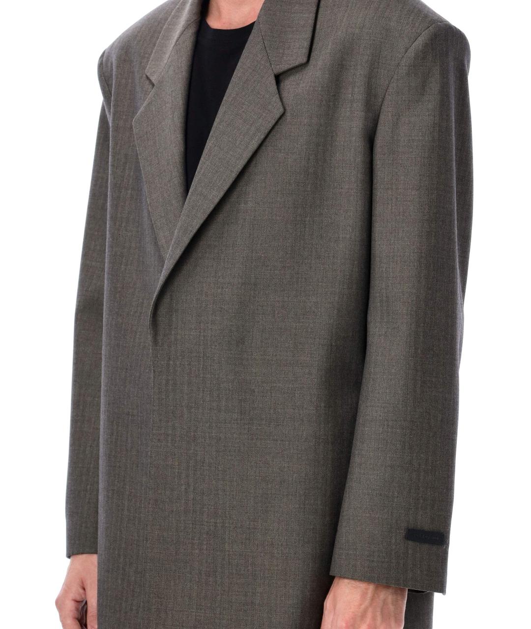 FEAR OF GOD Серый шерстяной пиджак, фото 4
