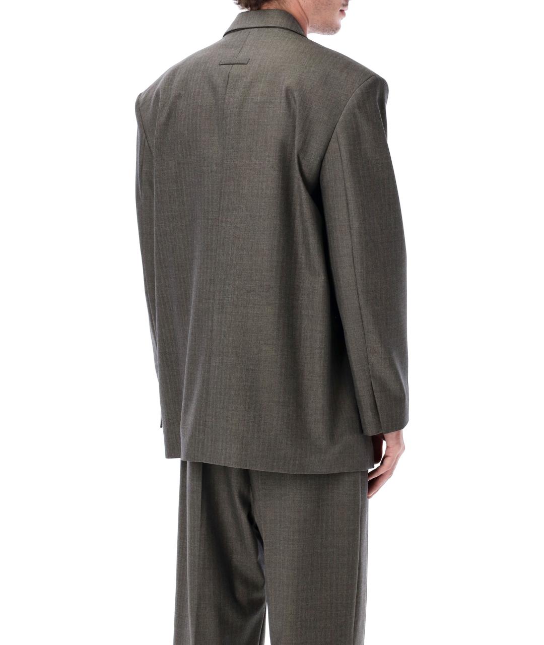 FEAR OF GOD Серый шерстяной пиджак, фото 3