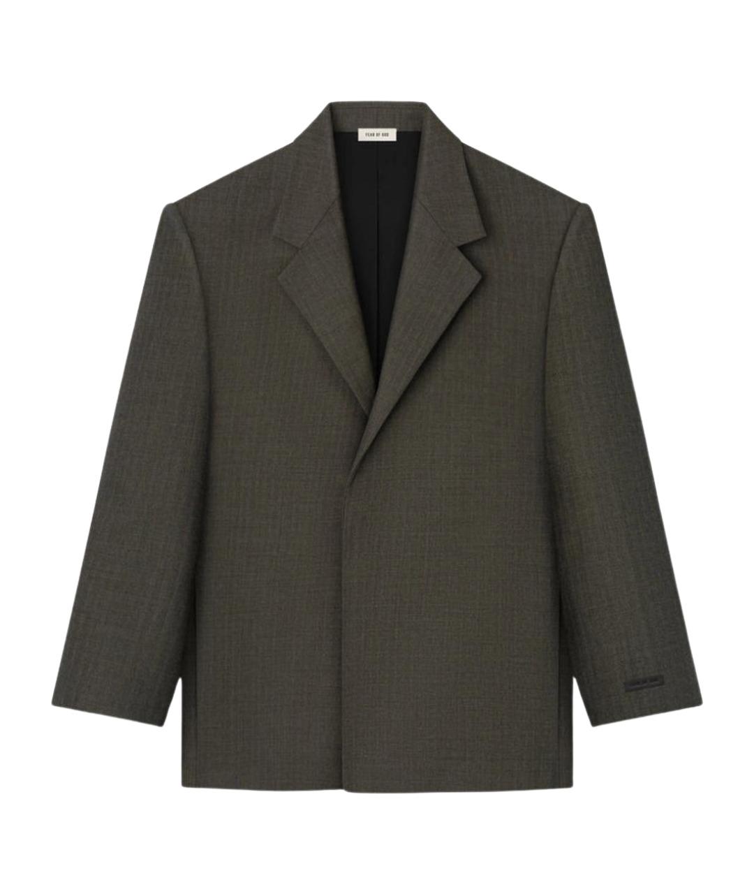 FEAR OF GOD Серый шерстяной пиджак, фото 1