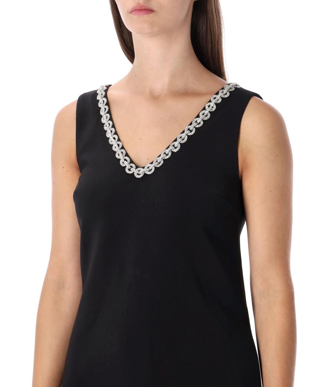 SELF-PORTRAIT Черное полиэстеровое коктейльное платье, фото 4