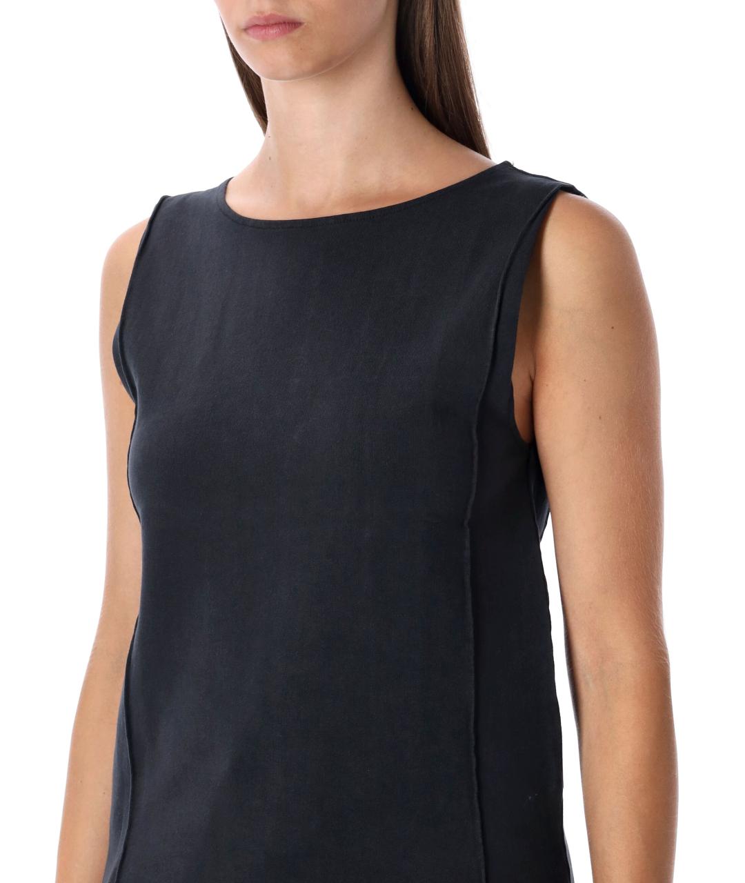 OUR LEGACY Черная хлопковая майка, фото 3