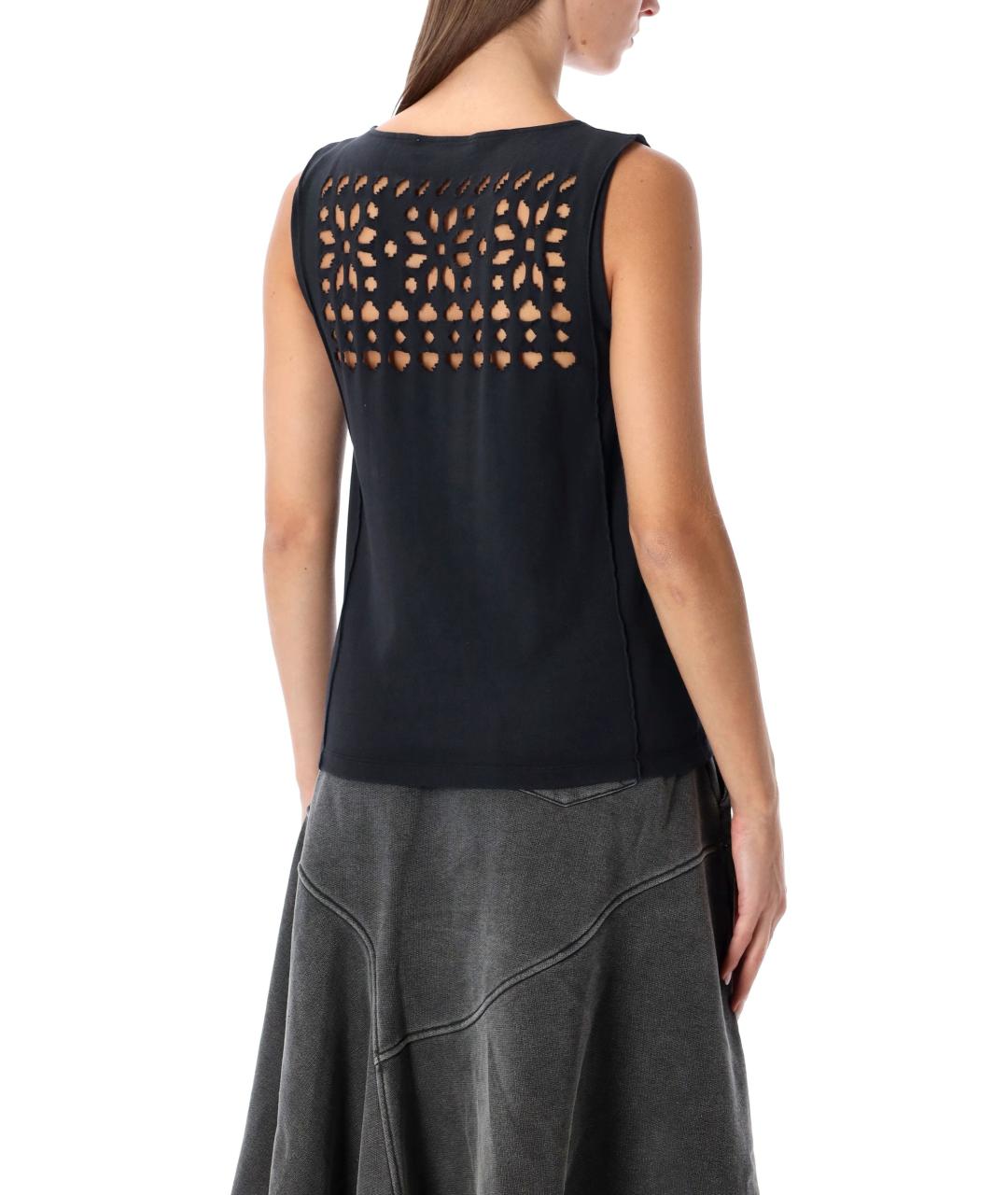 OUR LEGACY Черная хлопковая майка, фото 2