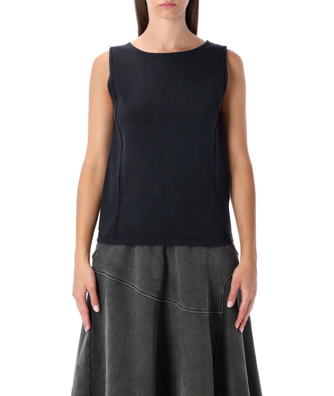 OUR LEGACY Черная хлопковая майка, фото 4