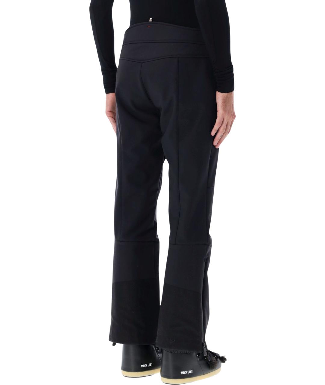 MONCLER GRENOBLE Черные полиэстеровые повседневные брюки, фото 2