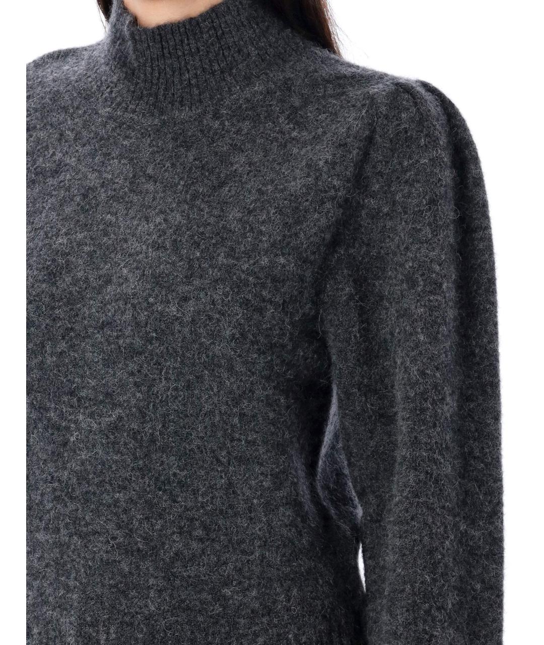 ISABEL MARANT ETOILE Серый шерстяной джемпер / свитер, фото 3