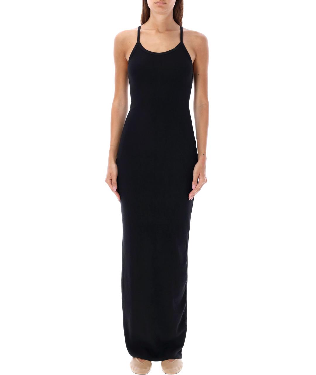 ETERNE Черное хлопковое повседневное платье, фото 4