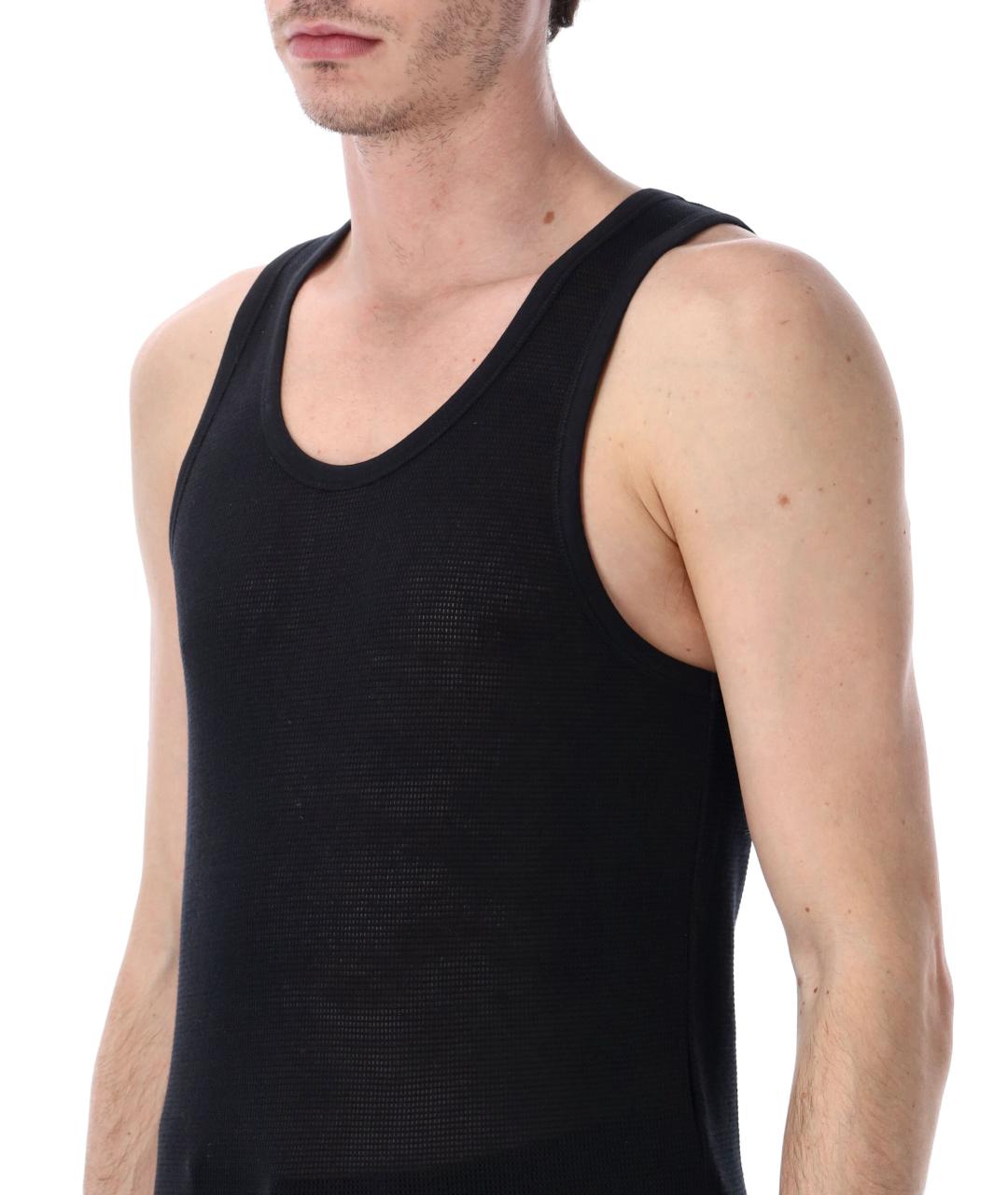 TOM FORD Черная хлопковая майка, фото 3