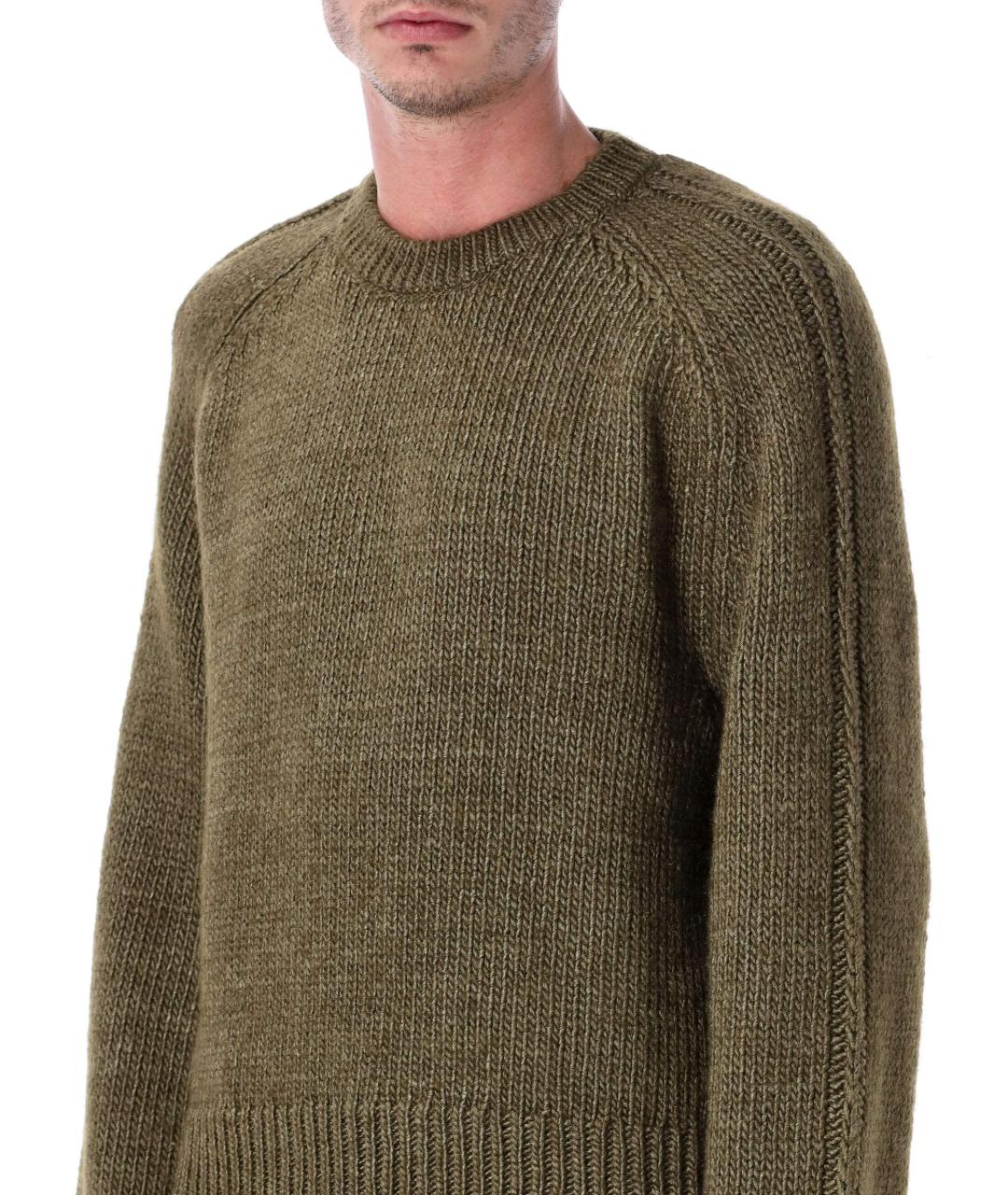 OUR LEGACY Зеленый шерстяной джемпер / свитер, фото 3