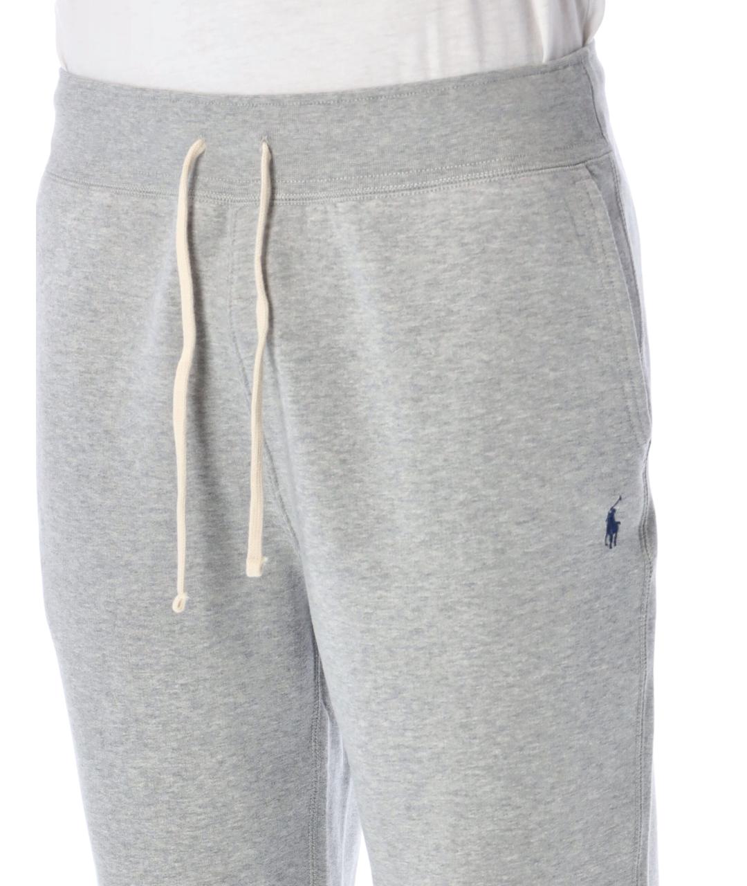 POLO RALPH LAUREN Серые хлопковые повседневные брюки, фото 3