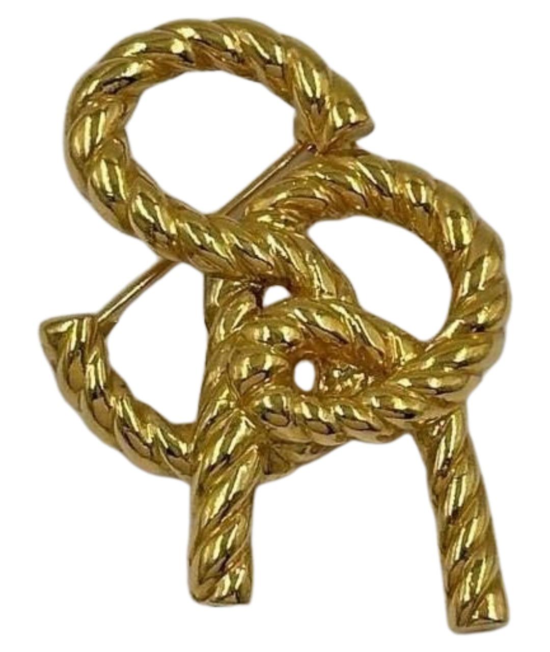 SONIA RYKIEL Золотая позолоченная булавка / брошь, фото 1