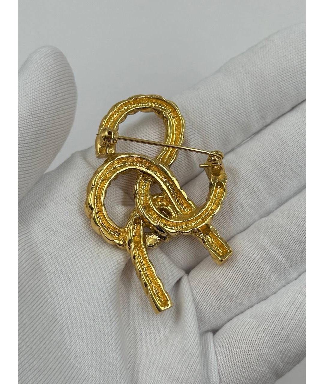 SONIA RYKIEL Золотая позолоченная булавка / брошь, фото 4