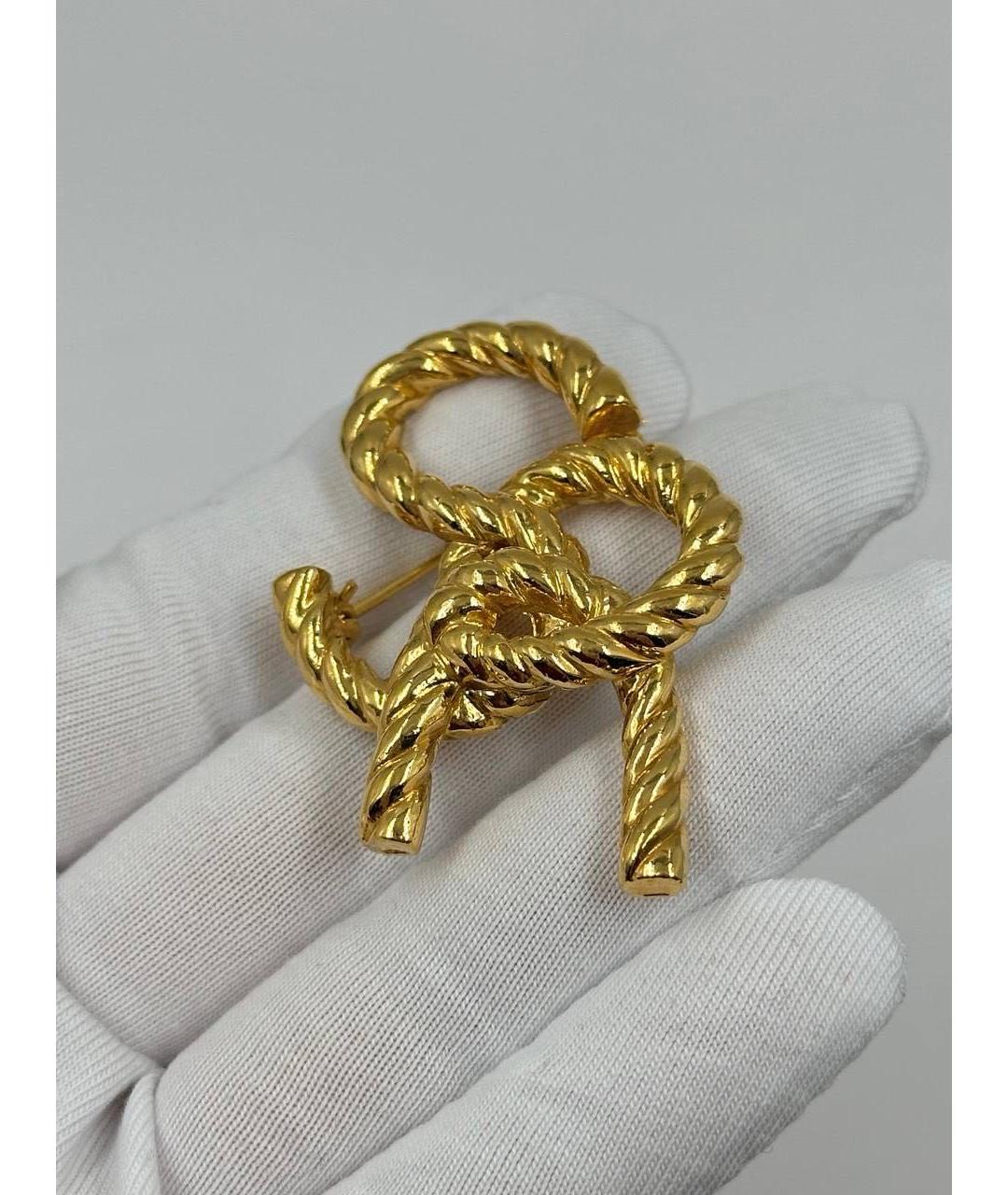 SONIA RYKIEL Золотая позолоченная булавка / брошь, фото 3