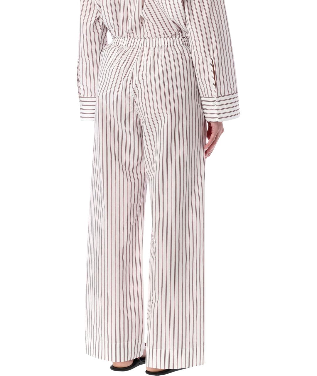 BY MALENE BIRGER Бордовые хлопковые прямые брюки, фото 2