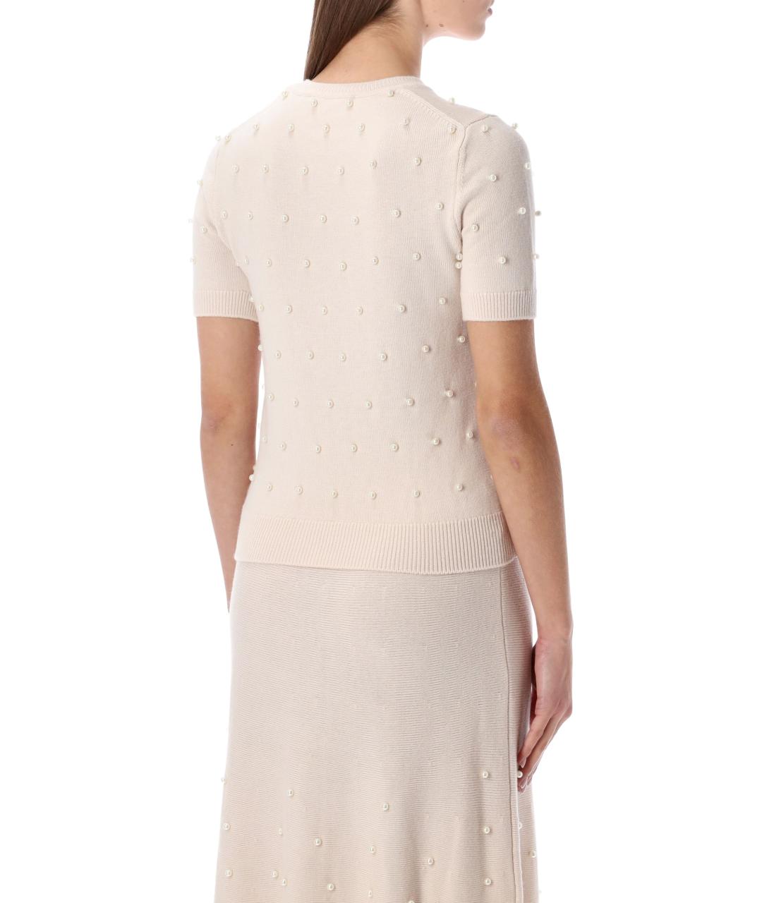 ZIMMERMANN Бежевый шерстяной джемпер / свитер, фото 3