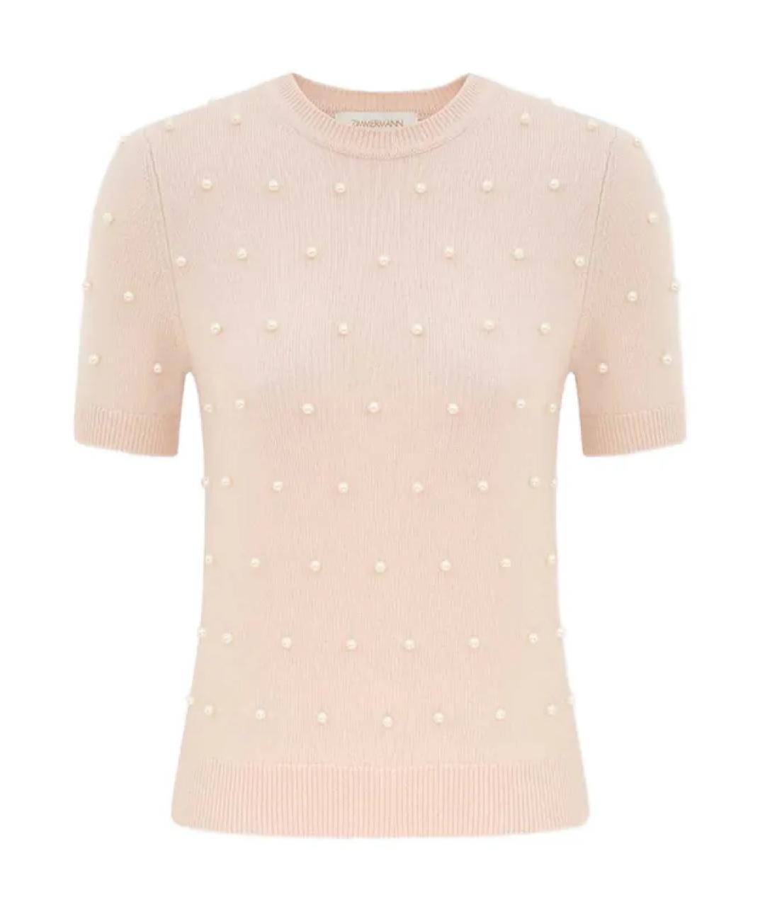 ZIMMERMANN Бежевый шерстяной джемпер / свитер, фото 1