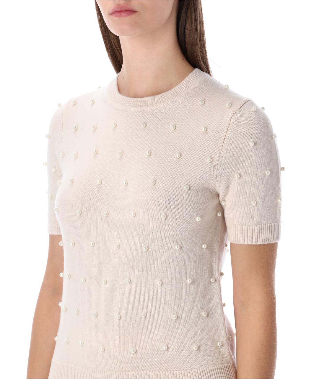 ZIMMERMANN Бежевый шерстяной джемпер / свитер, фото 4