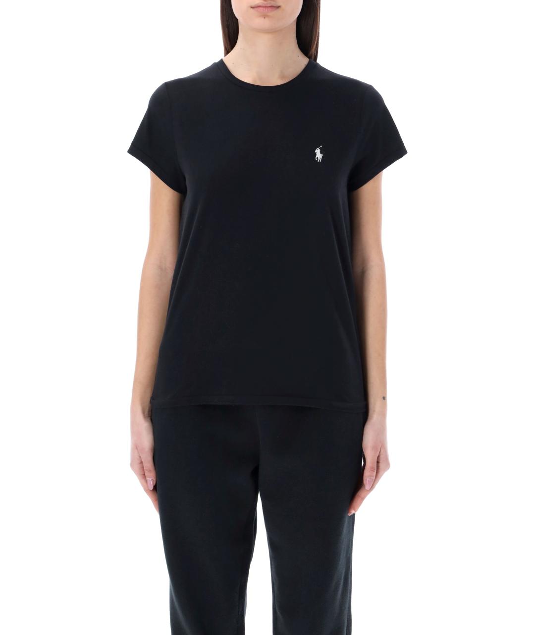 POLO RALPH LAUREN Черная хлопковая футболка, фото 2