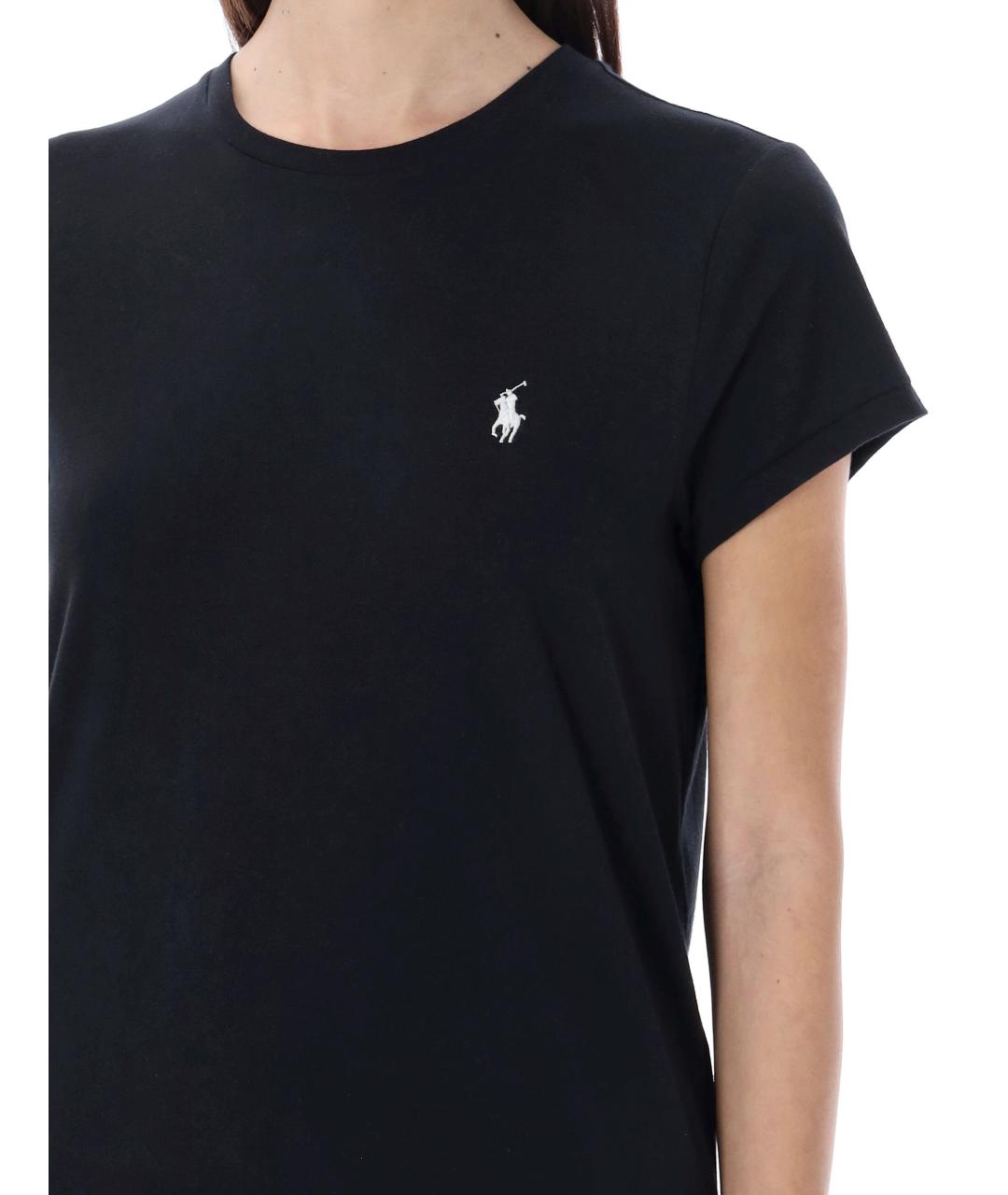 POLO RALPH LAUREN Черная хлопковая футболка, фото 4