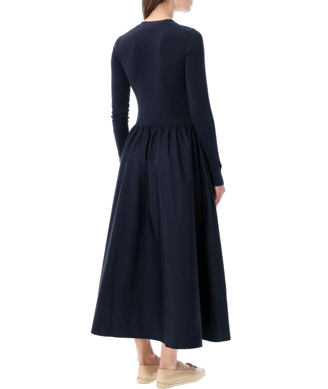 POLO RALPH LAUREN Синее хлопковое повседневное платье, фото 3