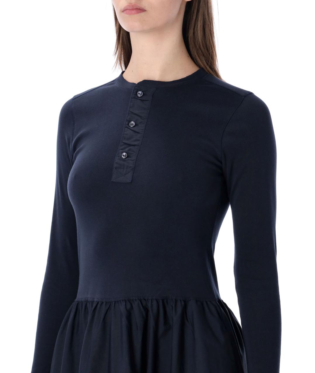 POLO RALPH LAUREN Синее хлопковое повседневное платье, фото 4