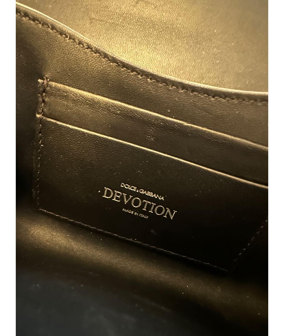 DOLCE&GABBANA Серебряная кожаная сумка через плечо, фото 4