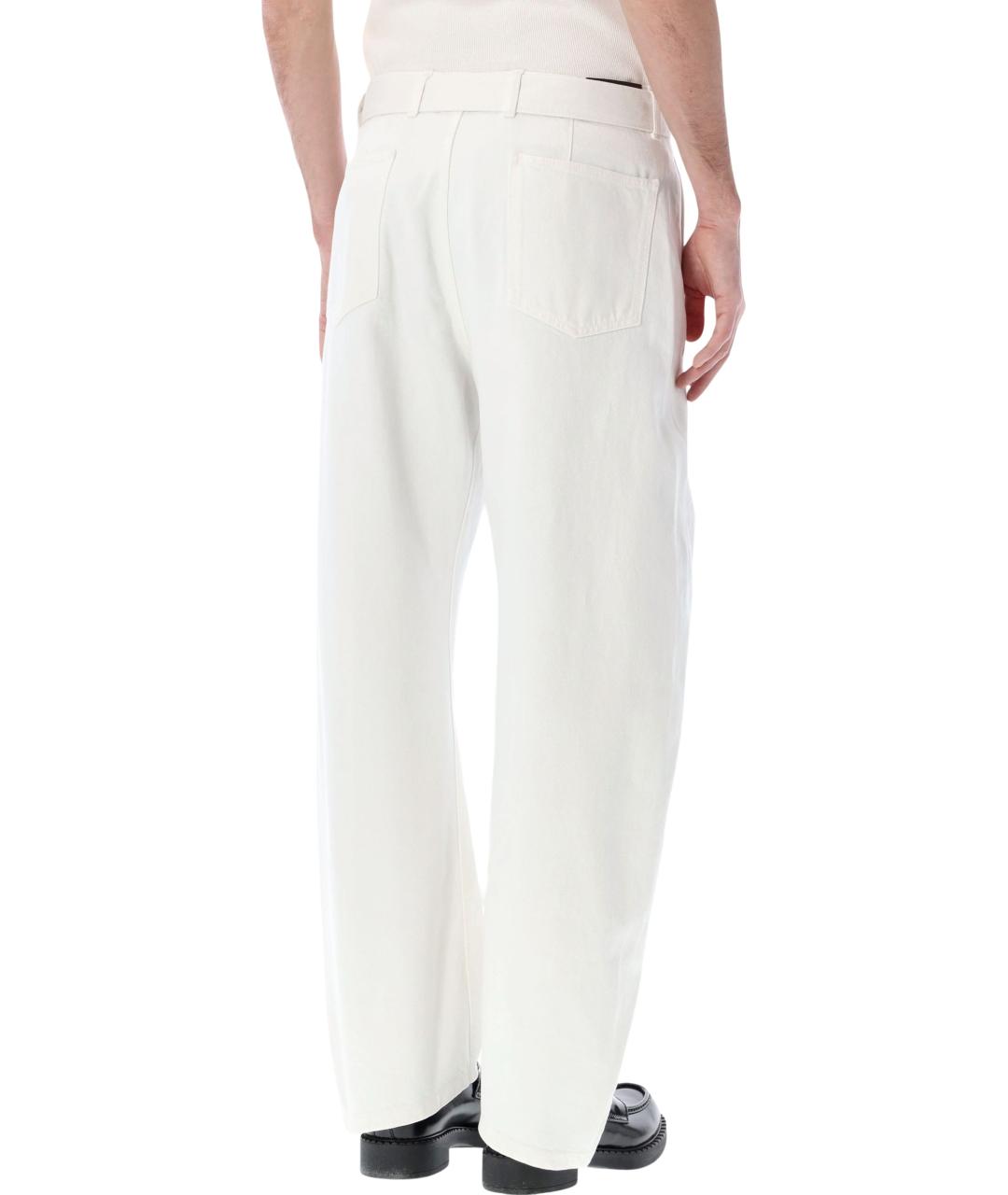 LEMAIRE Белые повседневные брюки, фото 2