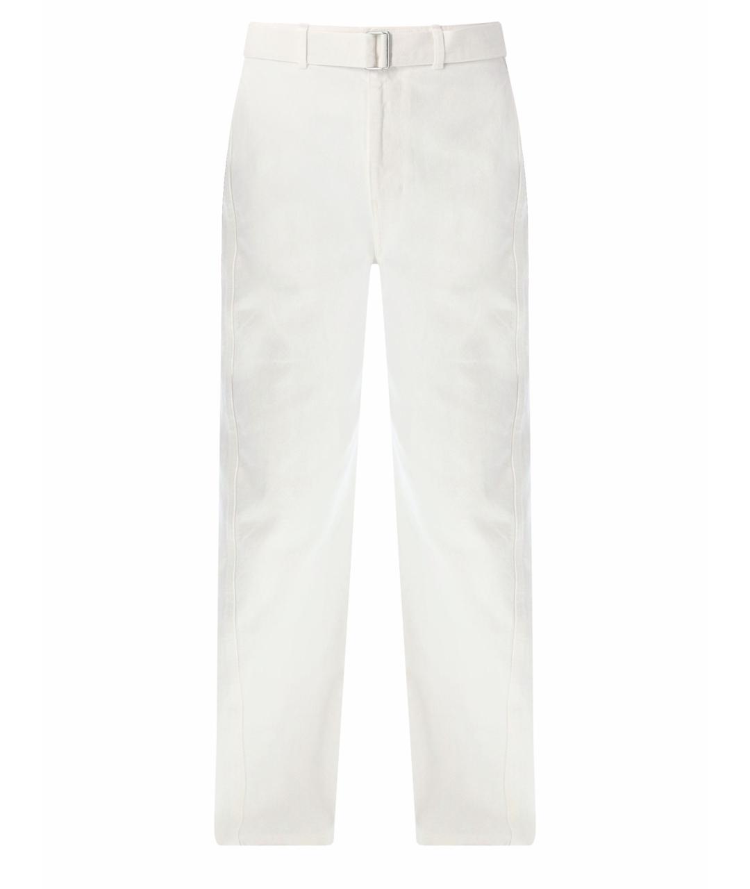LEMAIRE Белые повседневные брюки, фото 1