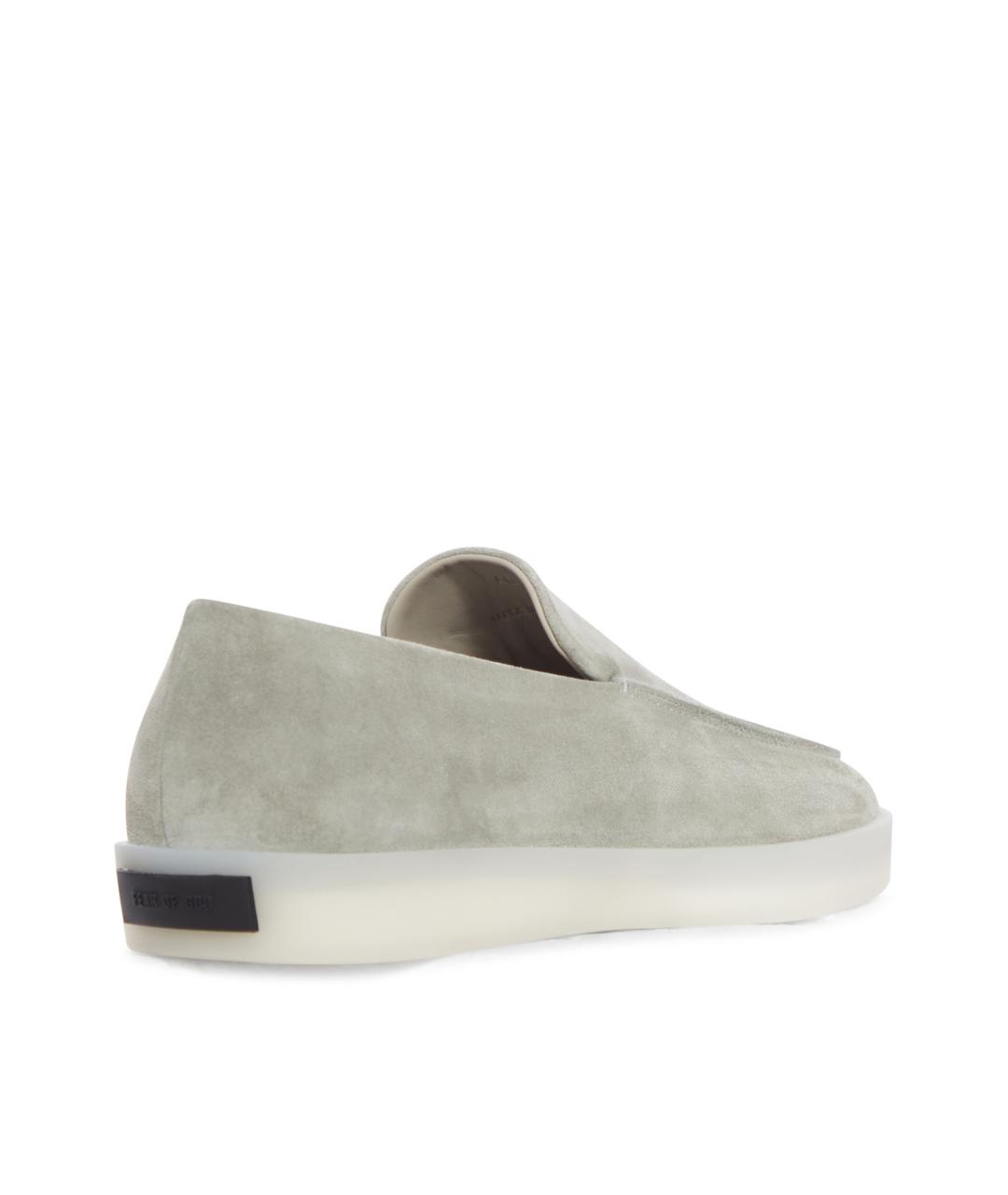 FEAR OF GOD Серые замшевые лоферы, фото 3