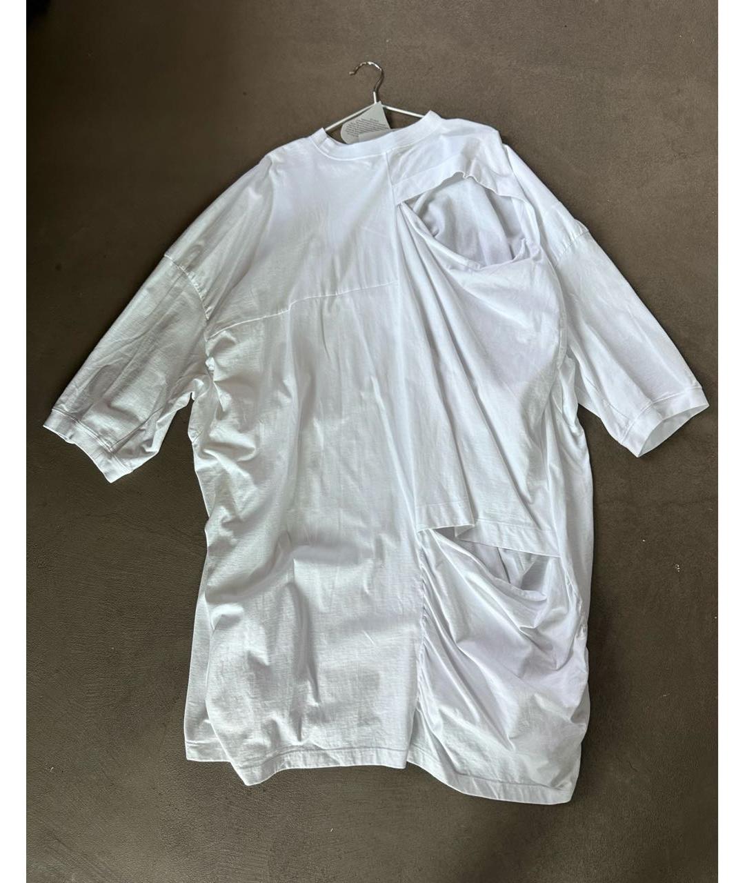 VIVIENNE WESTWOOD Белое хлопковое повседневное платье, фото 7