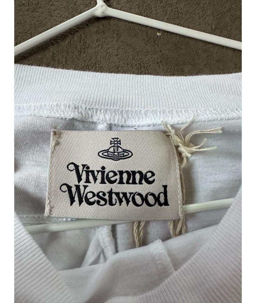 VIVIENNE WESTWOOD Белое хлопковое повседневное платье, фото 5