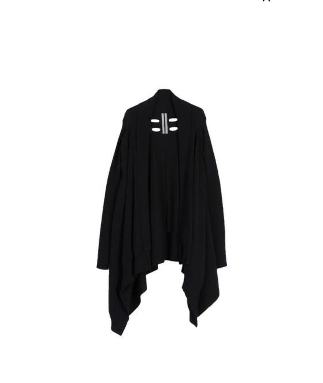 RICK OWENS Черный хлопковый кардиган, фото 9