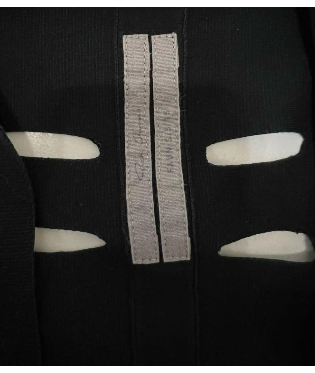 RICK OWENS Черный хлопковый кардиган, фото 6