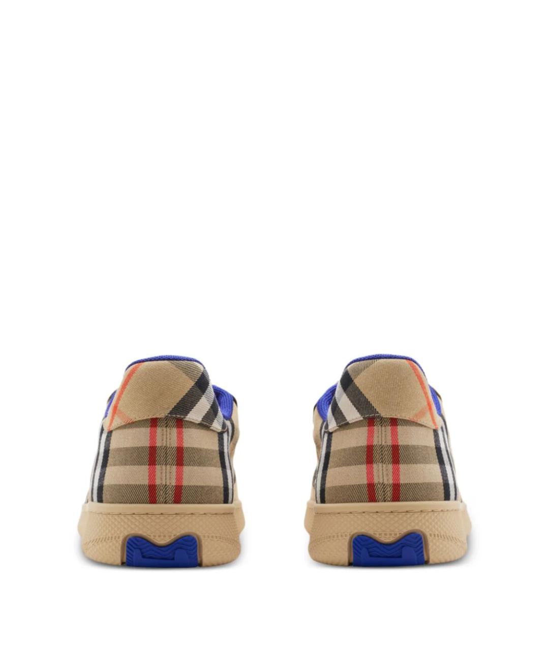 BURBERRY Бежевые синтетические низкие кроссовки / кеды, фото 3