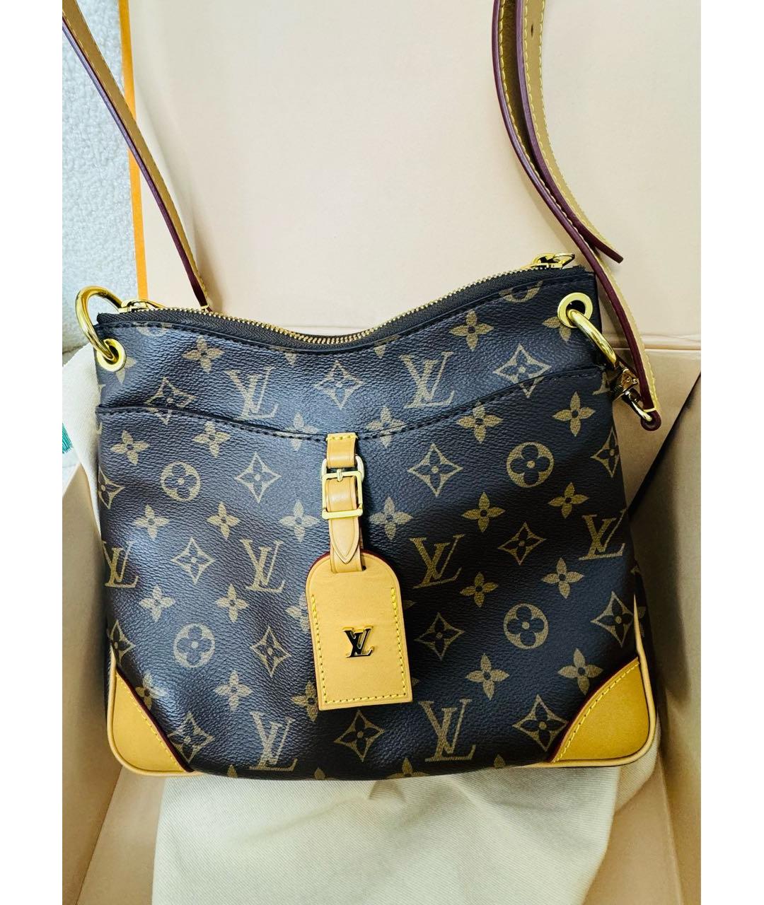 LOUIS VUITTON Коричневая сумка через плечо, фото 5