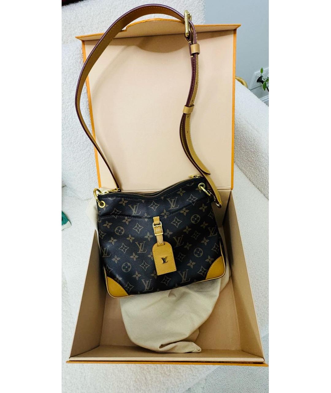 LOUIS VUITTON Коричневая сумка через плечо, фото 2