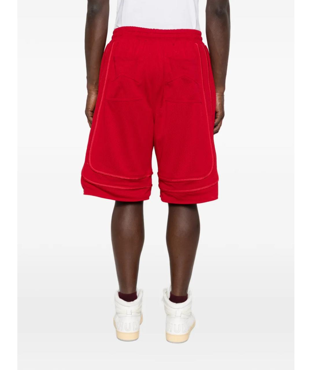 RHUDE Красные полиэстеровые шорты, фото 4
