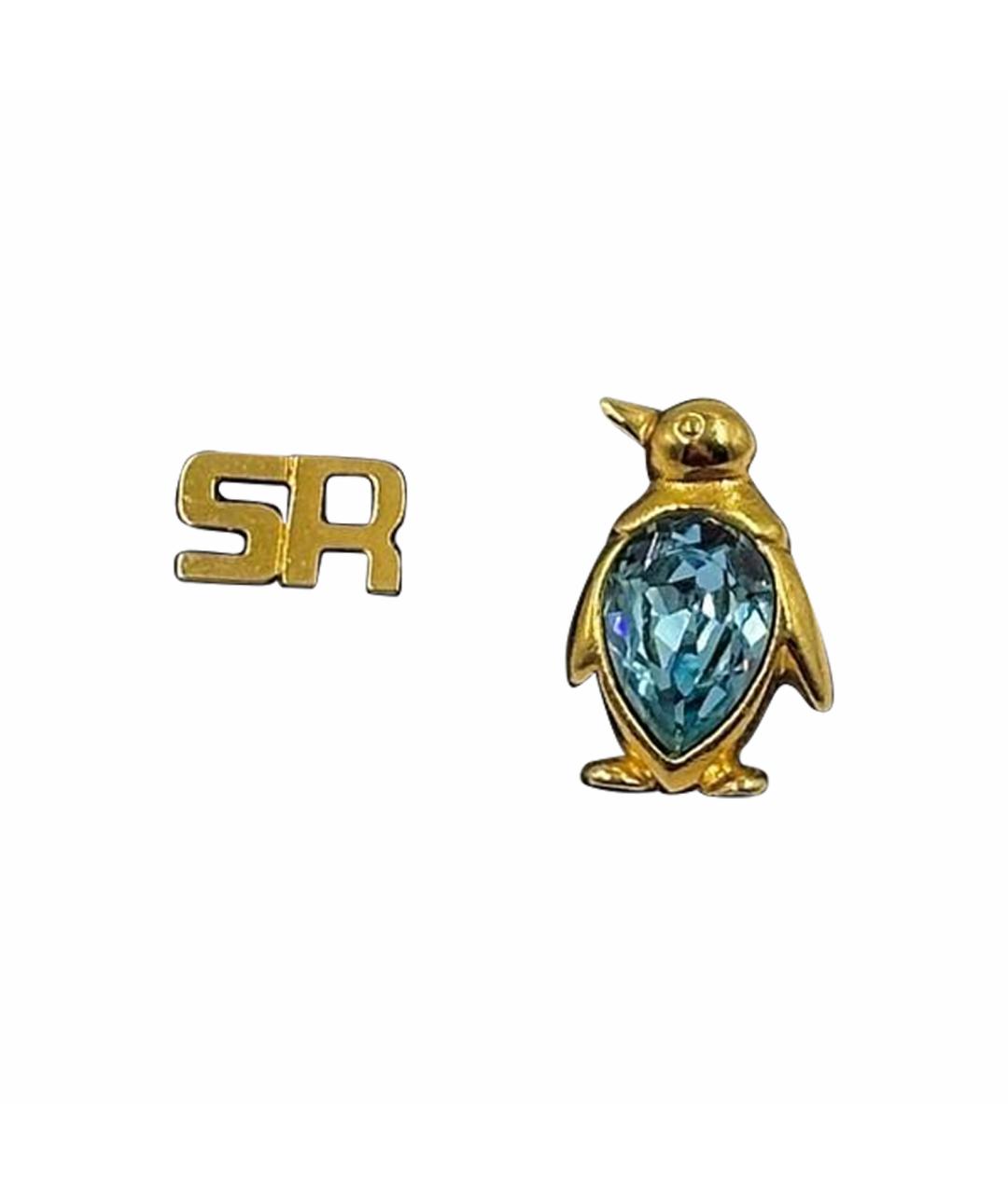 SONIA RYKIEL Золотая позолоченная булавка / брошь, фото 1