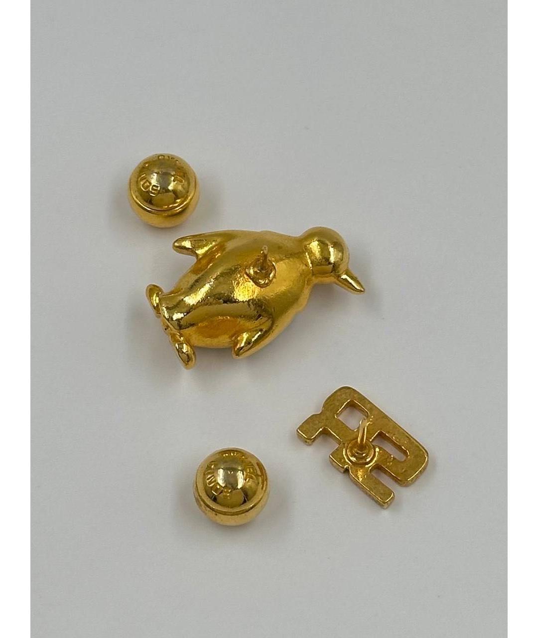 SONIA RYKIEL Золотая позолоченная булавка / брошь, фото 5