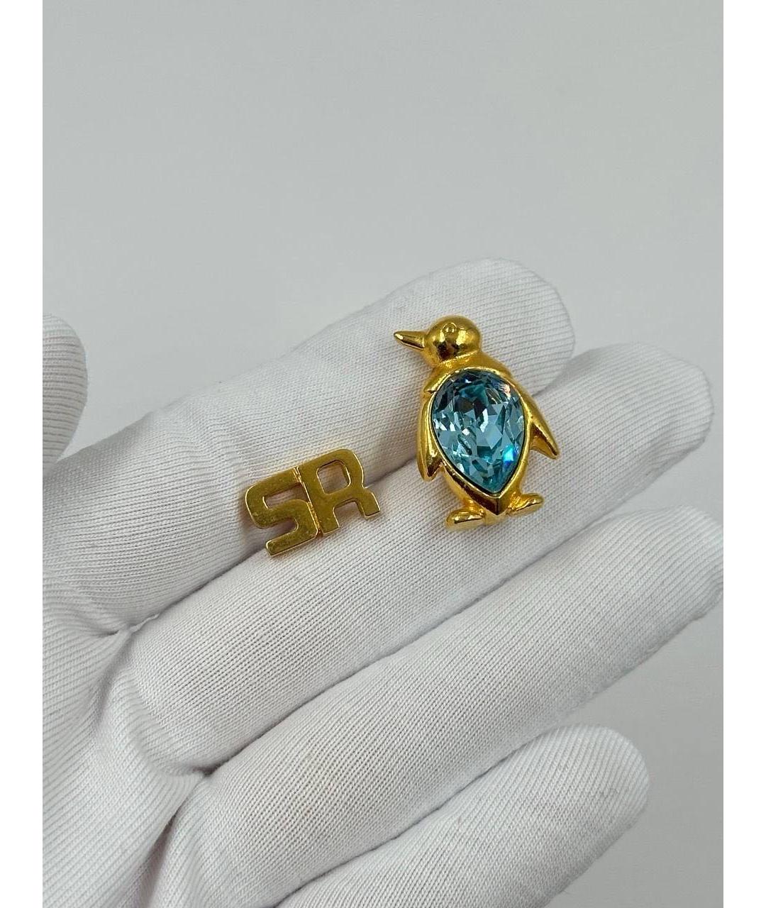 SONIA RYKIEL Золотая позолоченная булавка / брошь, фото 2