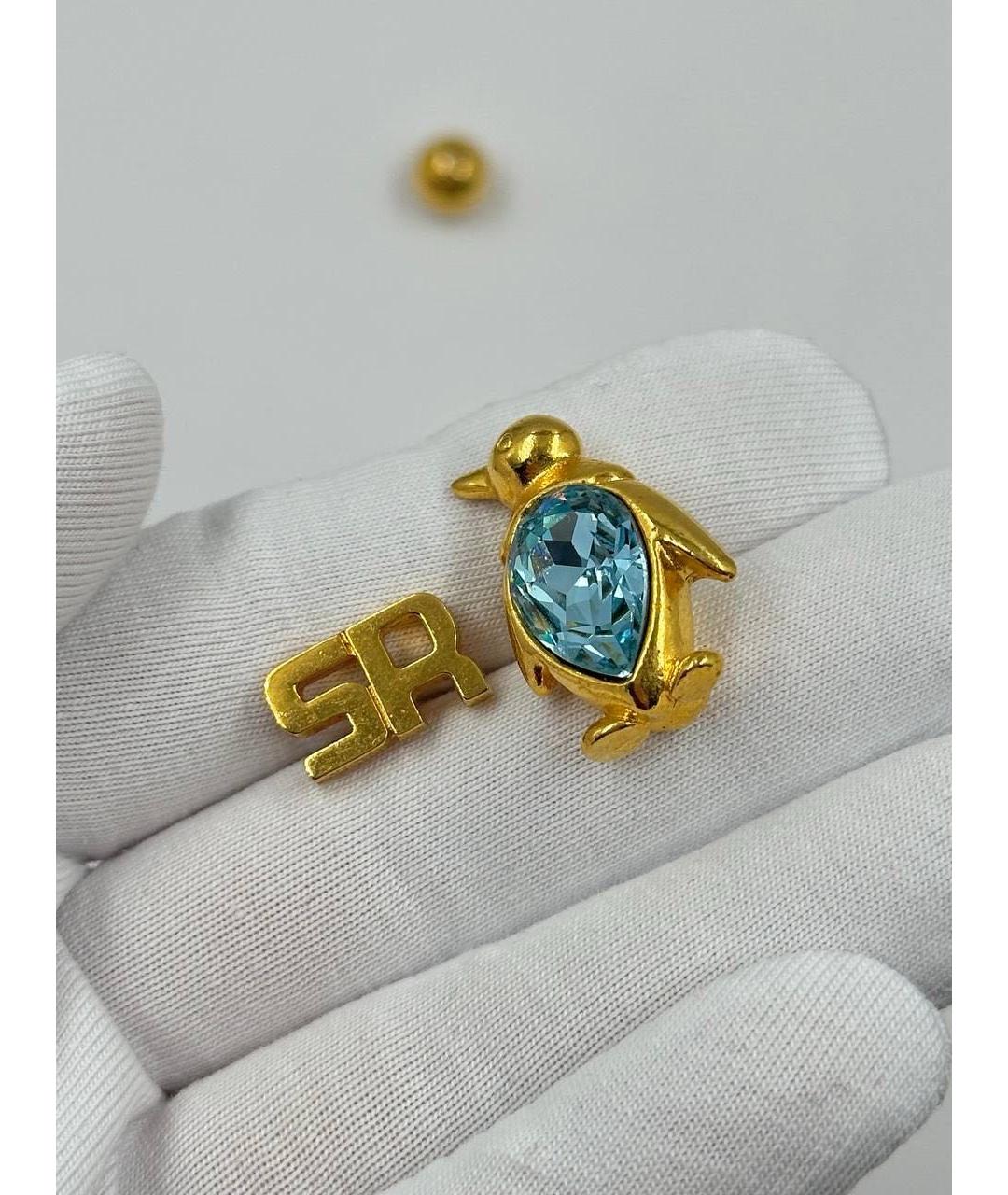 SONIA RYKIEL Золотая позолоченная булавка / брошь, фото 3